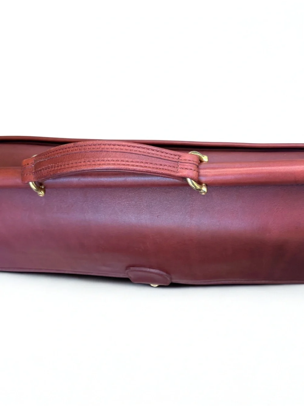 Vintage Coach Beekman Briefcase 5266 Rare Burgundy Leather Messenger Bag USA